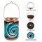 1 Pack Mosaic Solar Lanterns Outdoor Bohemian Solar Lantern Outdoor Waterproof Blue Mosaic Table Light Turkish Moroccan Lamp Mosaic Decorations Yard Patio Table Decor for Garden
